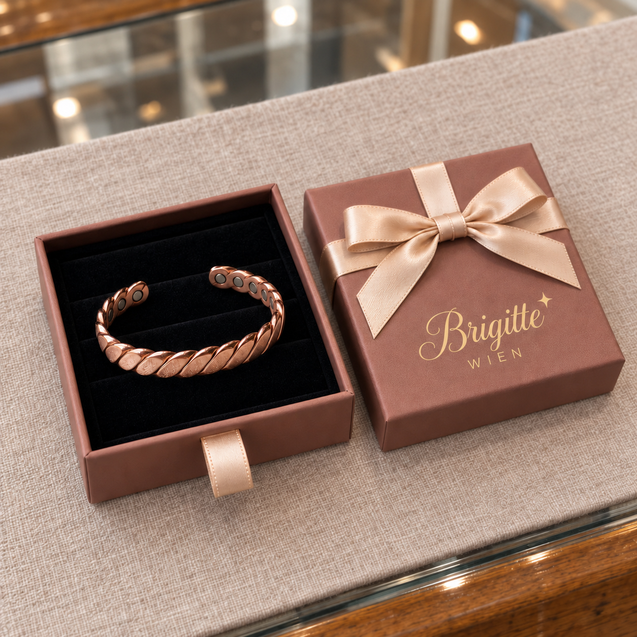 Brigittes Kupferarmband „Ast“ – Hauptbild