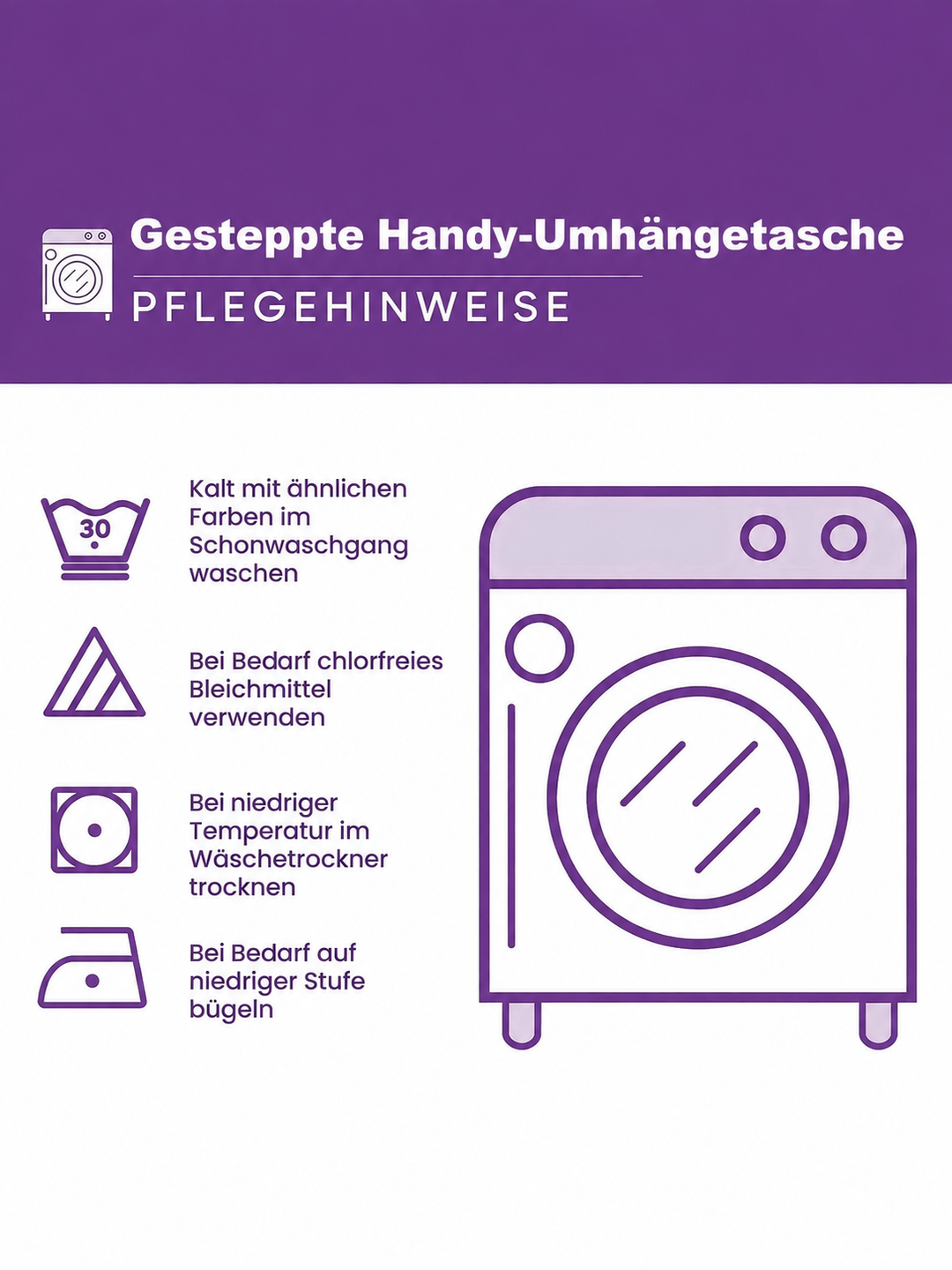 Schmale gesteppte Handy-Umhängetasche – Welpe mit Hexenhut zu Halloween