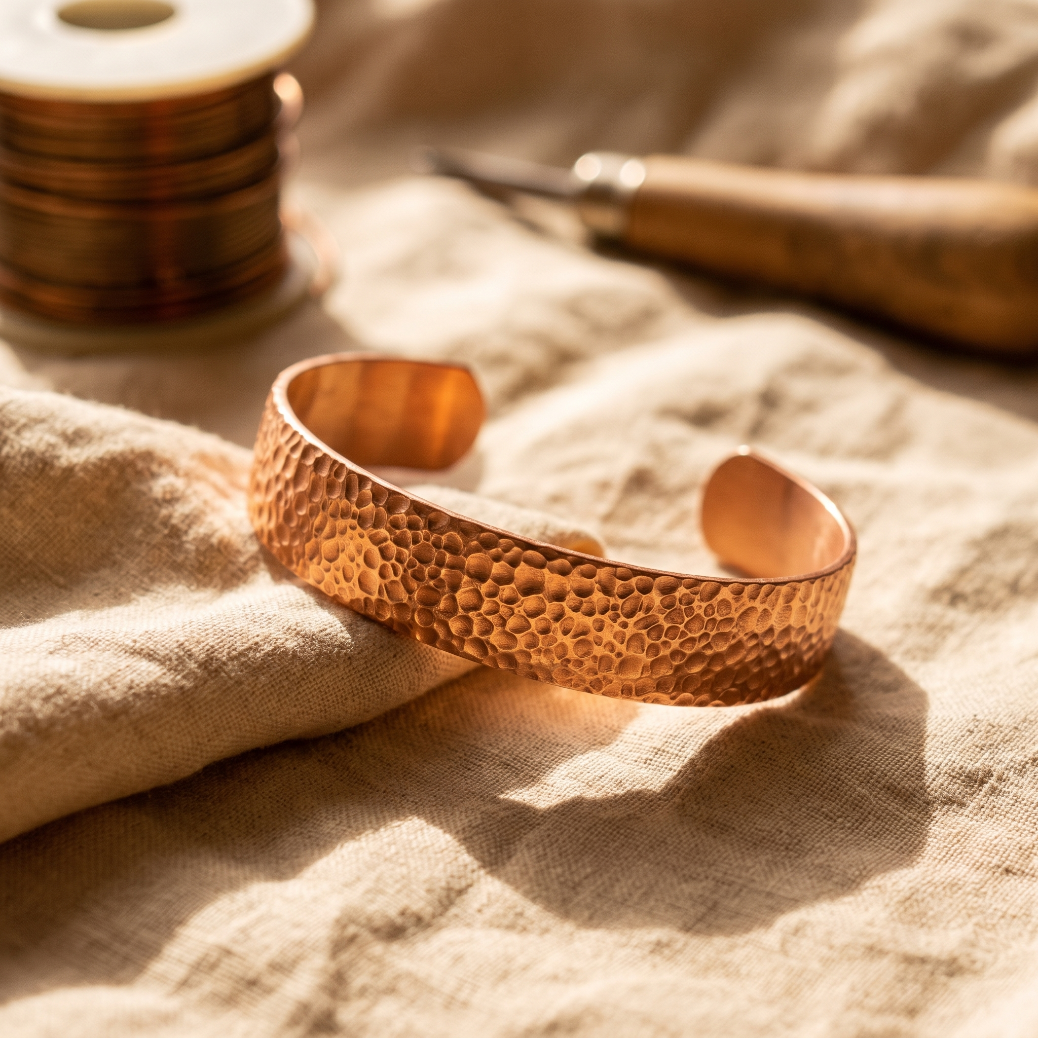 Brigittes Kupferarmband „Mond“ – Hauptbild
