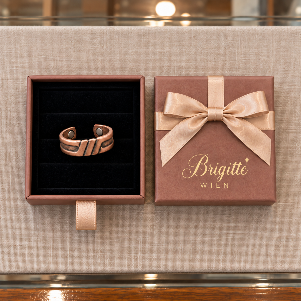 Brigittes Kupferring „Torf“ – Hauptbild