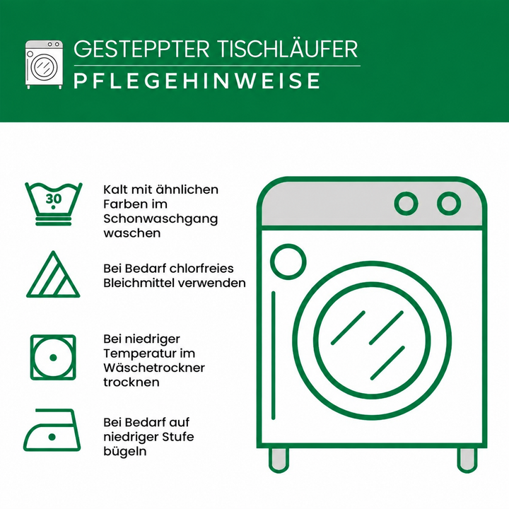 Gesteppter Tischläufer – Gemütlicher Herbstpfad