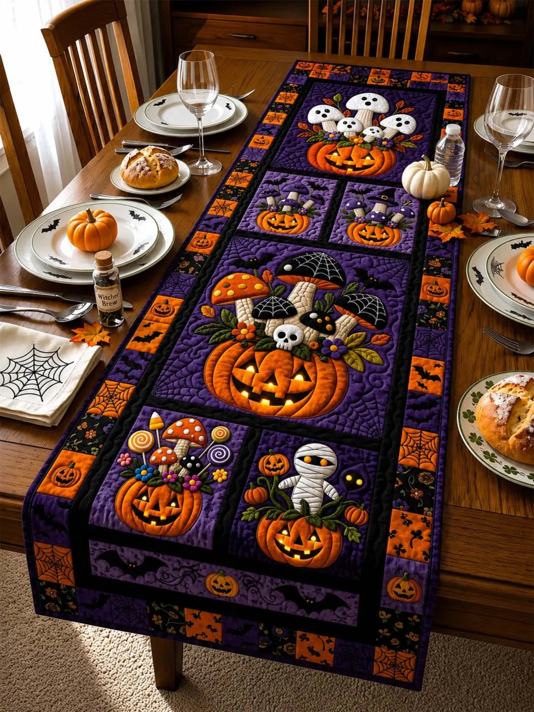 Quilted Table Runner – Cosy Autumn Path