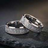 Aureum Silber – Ring aus Wolframkarbid