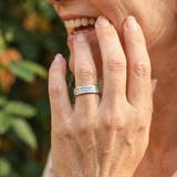 Aureum Silber – Ring aus Wolframkarbid
