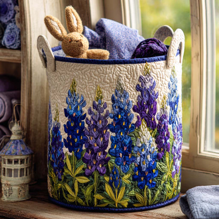 Gesteppter Wäschekorb – mit Blumendesign NCU0NNT1301