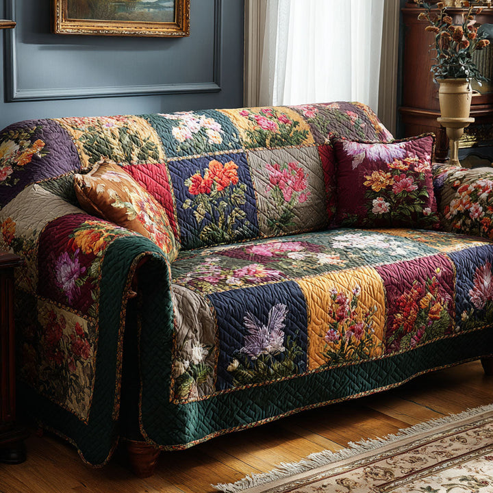 Gesteppter Sofabezug – mit Blumenmuster NCU0DK11888