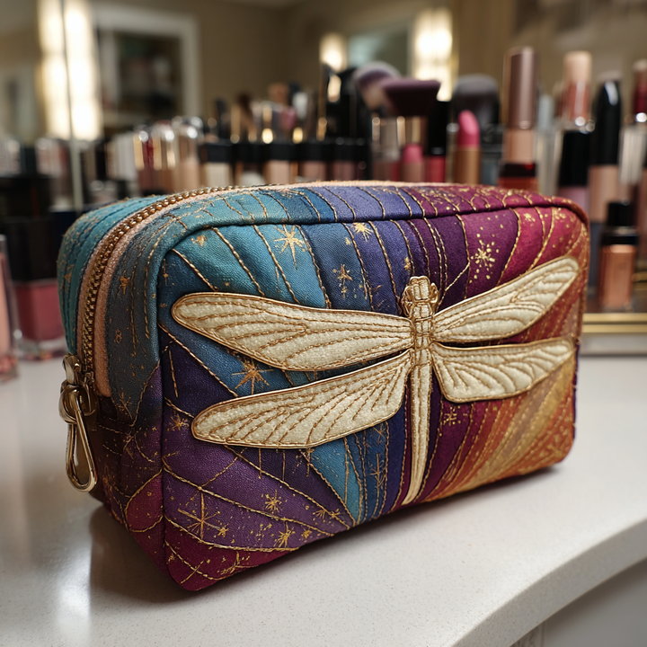 Gesteppte Kosmetiktasche mit Libelle NCU0DK10232