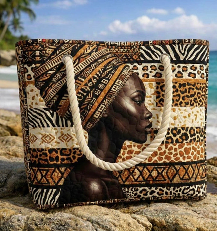 Handgemachte Strandtasche | Melanin Queensize