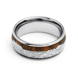 Glutholz – Ring aus Wolframkarbid