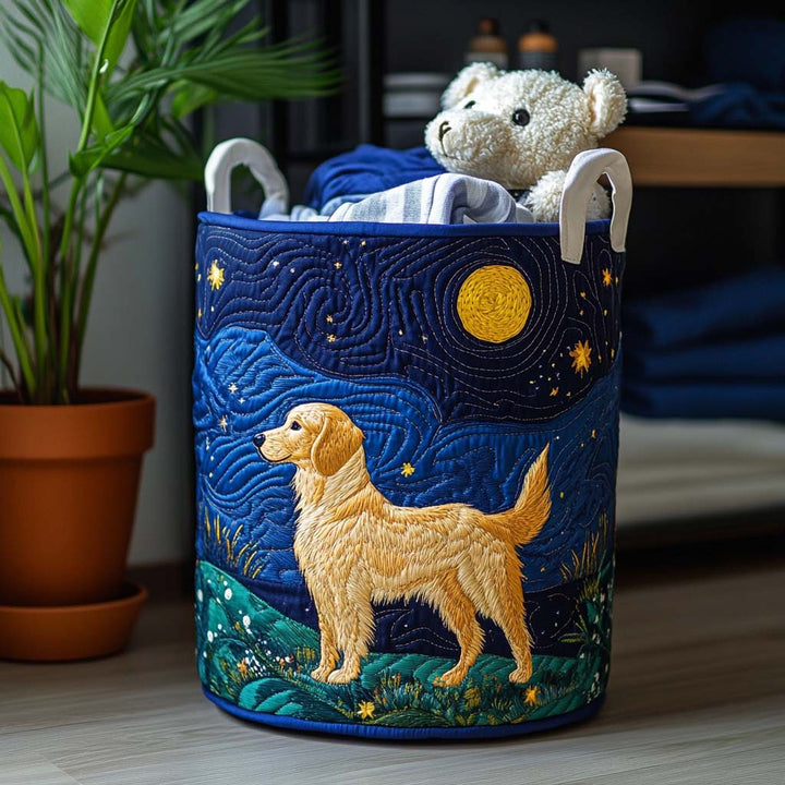 Goldener Hund Charm | Handgemachter Wäschekorb