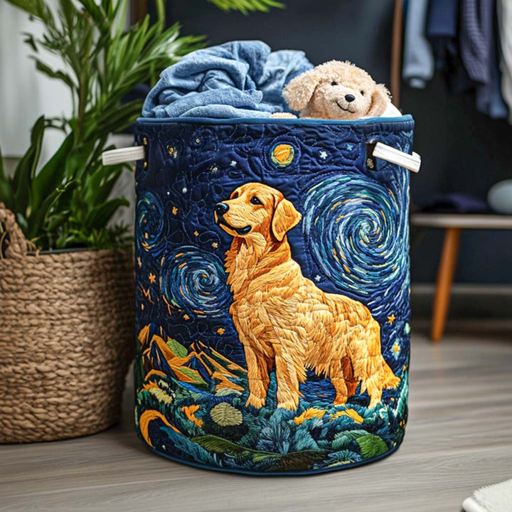 Gesteppter Wäschekorb – mit Golden Retriever NCU0QN013