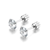 Klassische Solitär-Ohrstecker