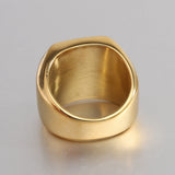 Klassischer Initialenring | Gold
