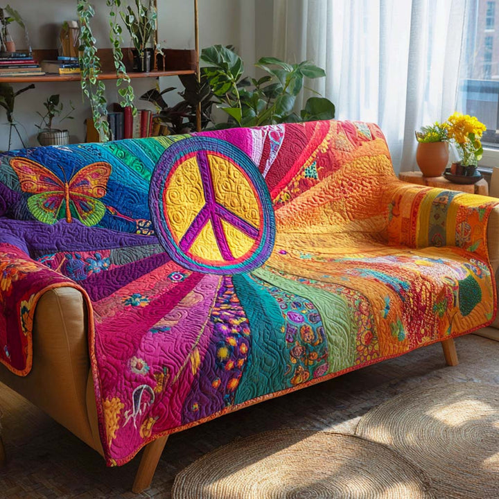 Gesteppter Sofabezug – Gesteppter Hippie-Sofabezug NCU0VT292