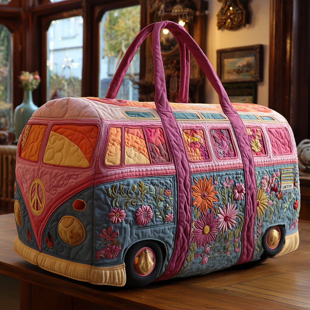 Gesteppte Reisetasche – Hippiebus