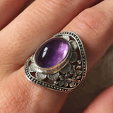 Ring Haida mit Amethyst
