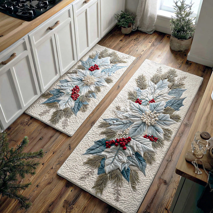 Rutschfester Küchenteppich – Charm Poinsettia Winter NCU0TD1728