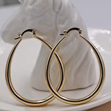 Tropfen-Creolen in Gold