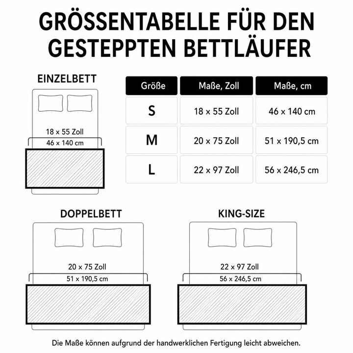 Gesteppter Bettläufer – Holly Forest NCU0TV661
