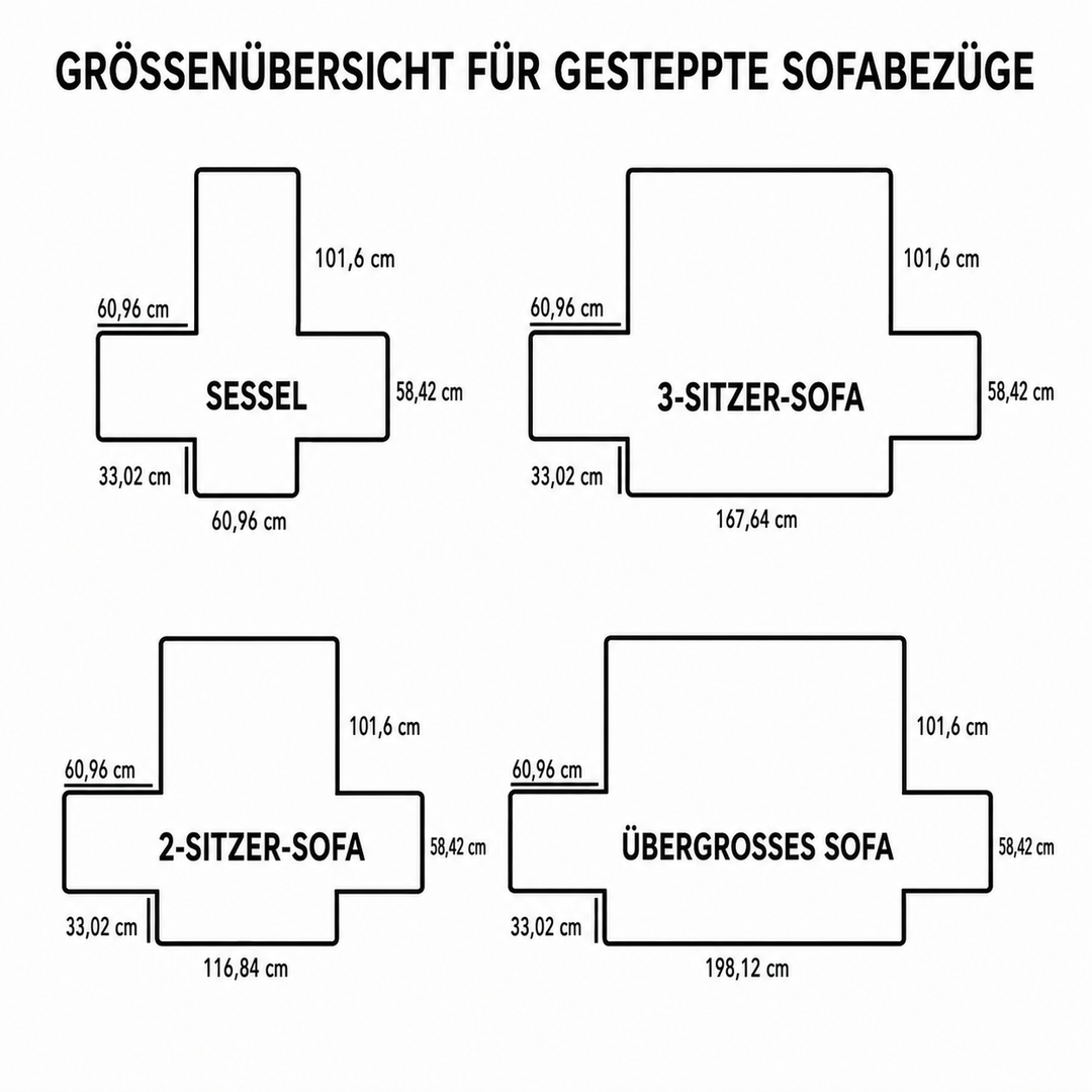 Gesteppter Sofabezug – Rustikaler Patchwork-gesteppter Sofabezug NCU0VT365