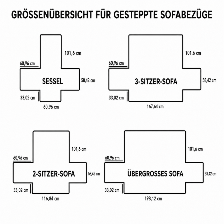 Gesteppter Sofabezug – Rustikaler Patchwork-gesteppter Sofabezug NCU0VT365
