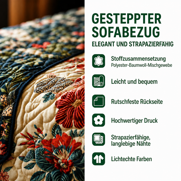 Gesteppter Sofabezug – mit bernsteinfarbenem Wald NCU0TD1798
