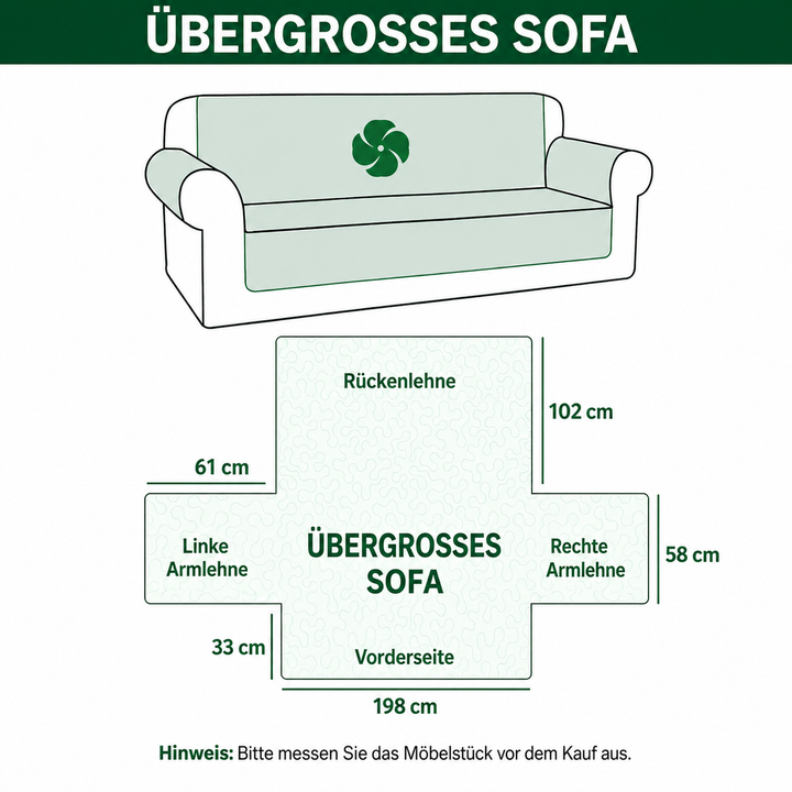 Gesteppter Sofabezug – mit Bär und Bergpfad NCU0PT9784