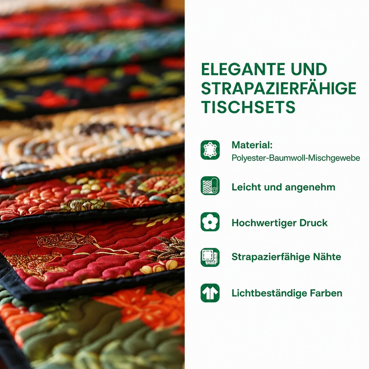 Gesteppte Tischsets – Sonnenblumen Sunburst NCU0TL075