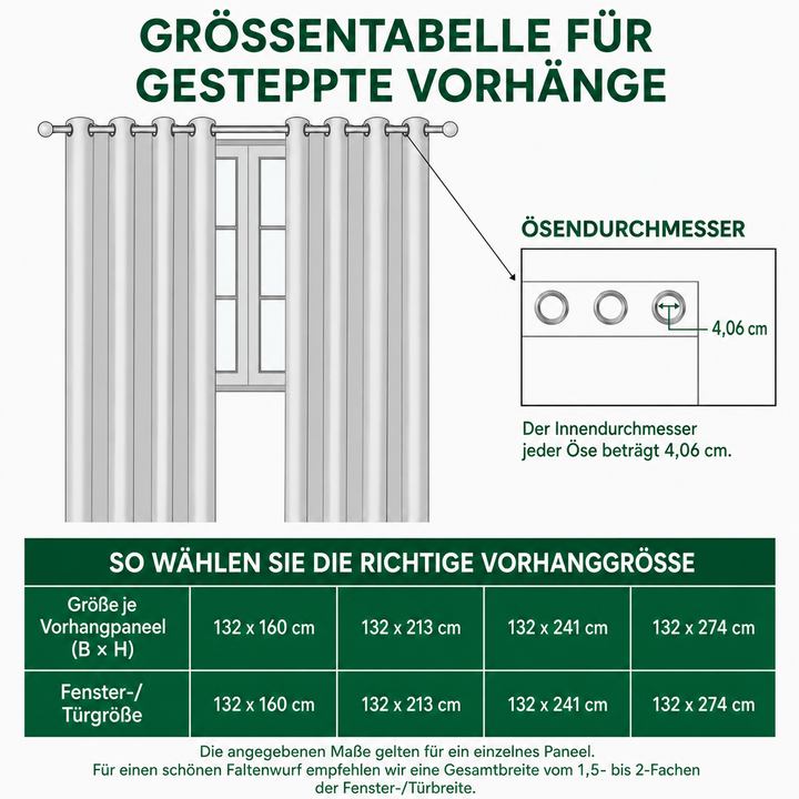 Gesteppte Vorhänge – Buchparadies NCU0DV9384