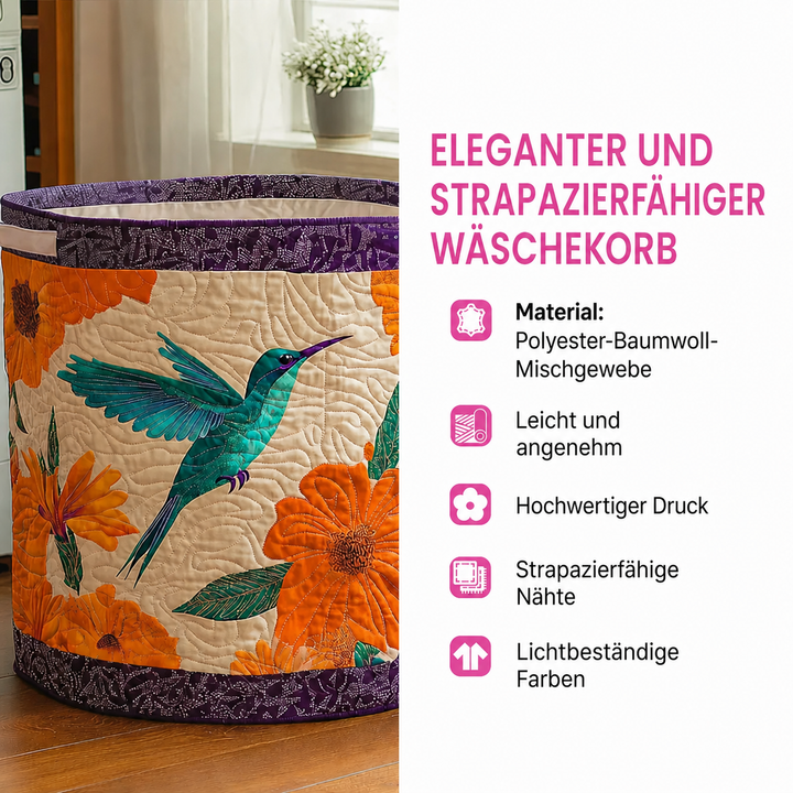 Gesteppter Wäschekorb – mit dekorativen Abdrücken NCU0PVL529