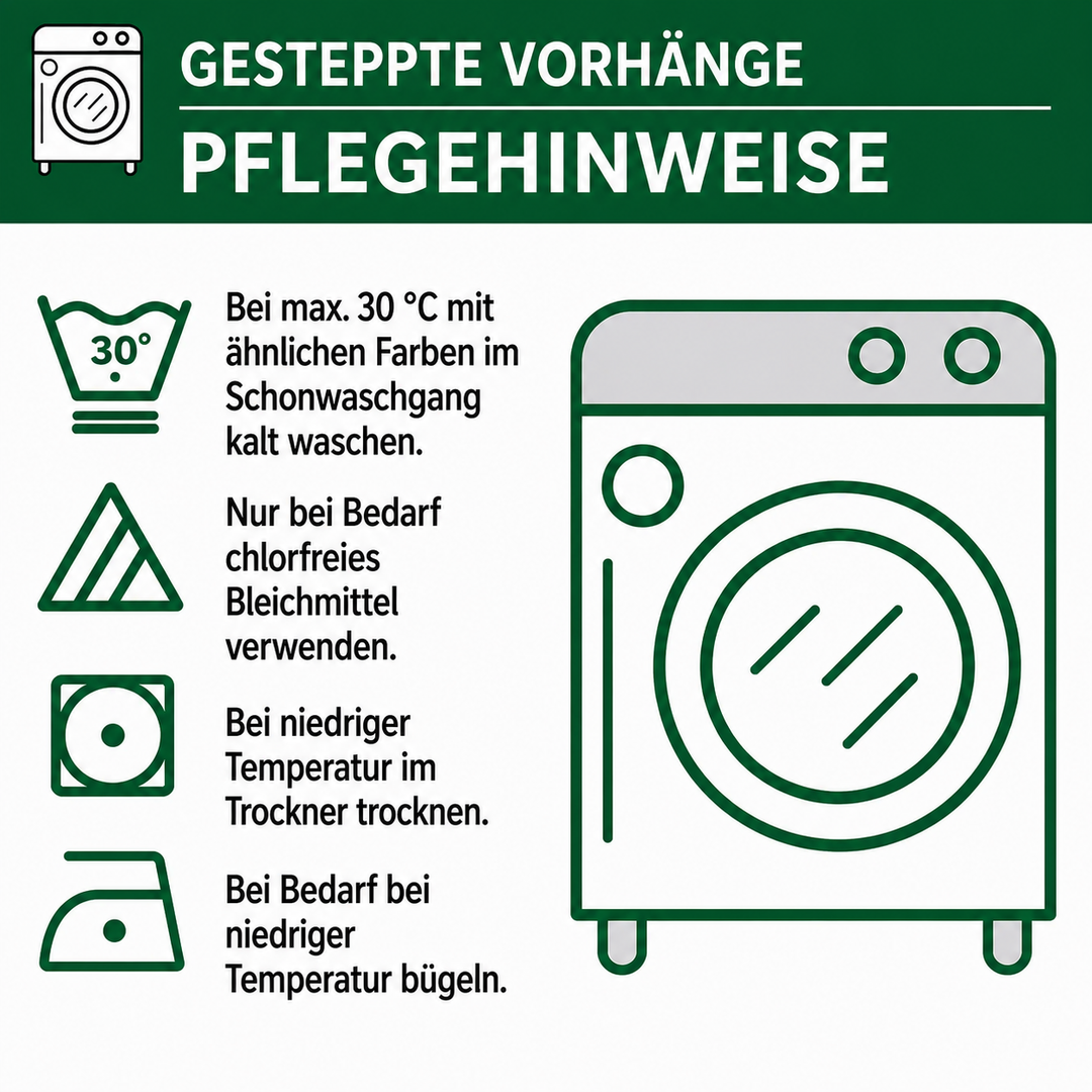 Gesteppte Vorhänge – Whispering Leaves NCU0DV8560