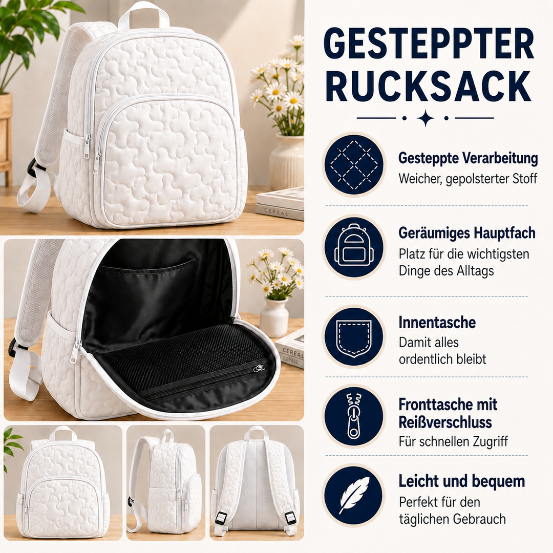 Gesteppter Rucksack mit Wüstenkaktus