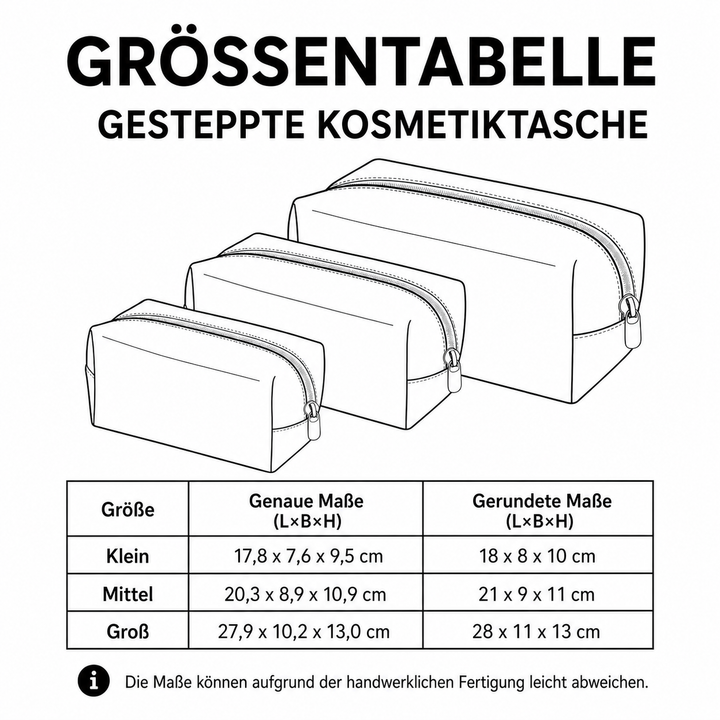 Gesteppte Kosmetiktasche mit fließendem Regenbogen NCU0PT9294